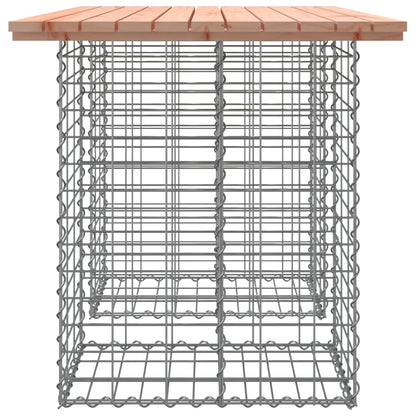Douglas Wood Gabion Garden Bench 100x70x72 cm