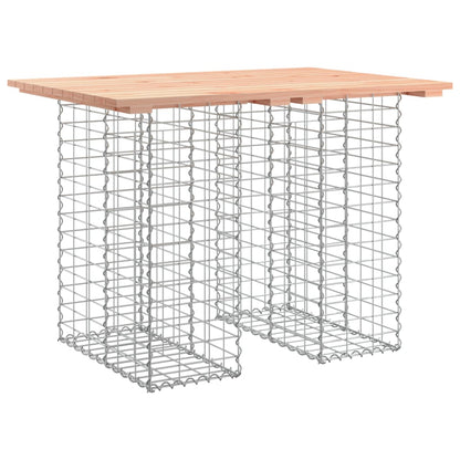 Solid Wood Douglas Garden Bench Gabion 100x70x72 cm Design