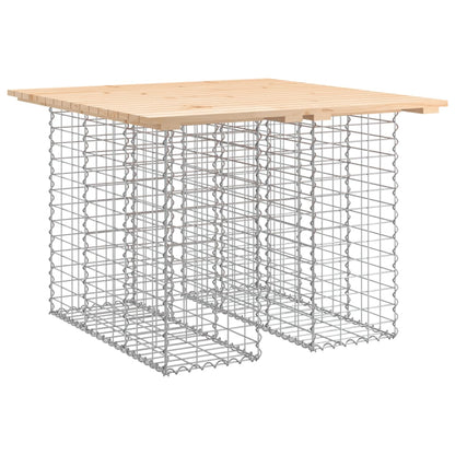 Solid Pine Garden Bench Gabion 100x102x72 cm - Durable Design