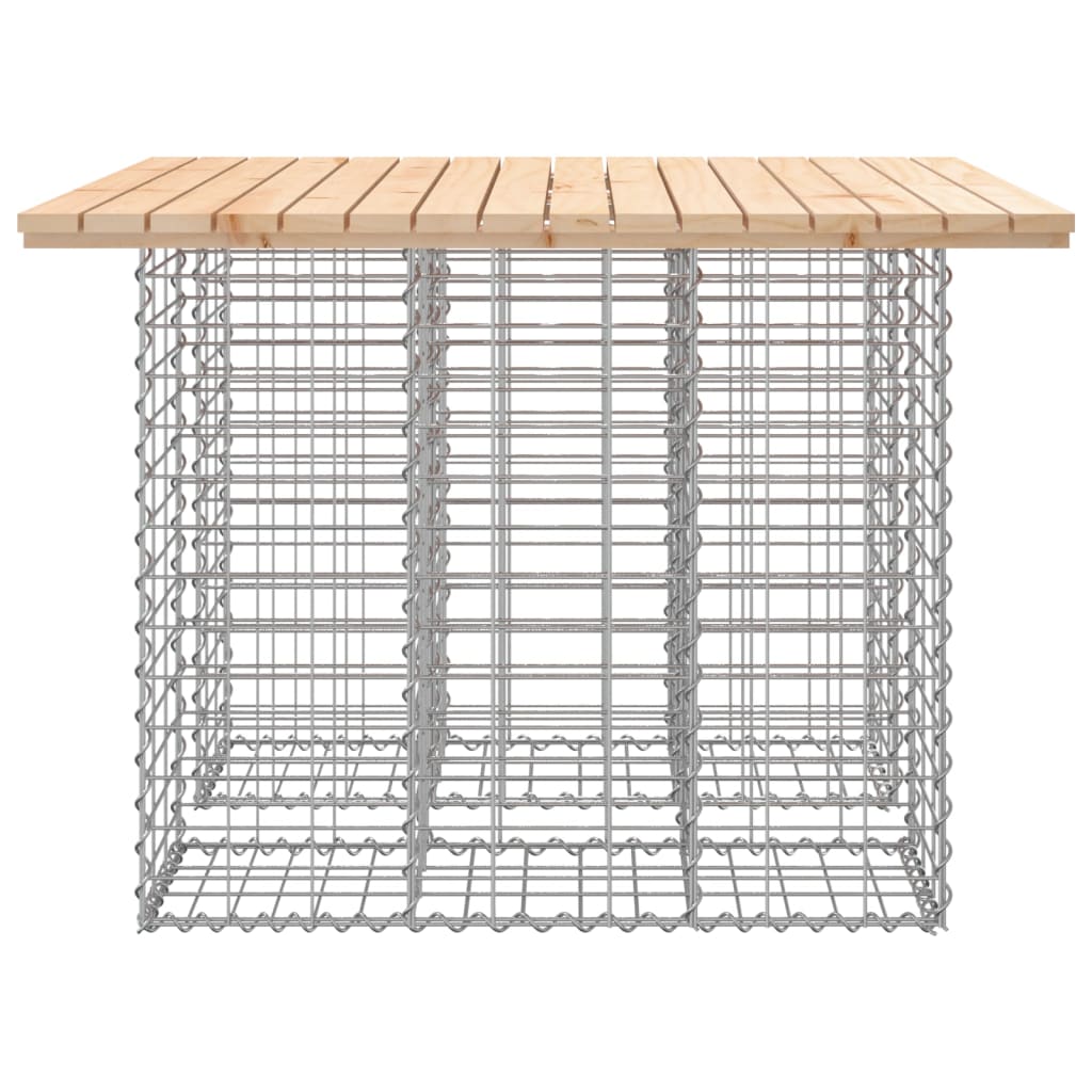 Solid Pine Garden Bench Gabion 100x102x72 cm - Durable Design