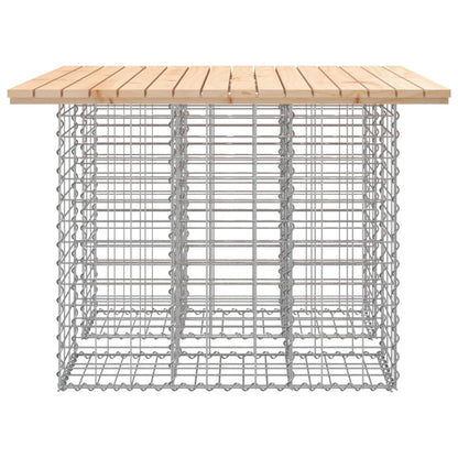 Solid Pine Garden Bench Gabion 100x102x72 cm - Durable Design