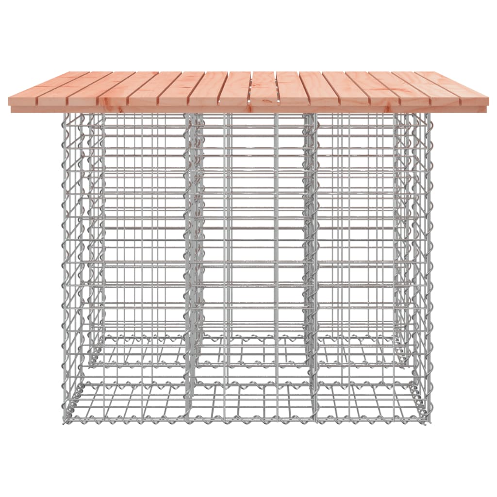Solid Wood Douglas Garden Bench Gabion 100x102x72 cm Design