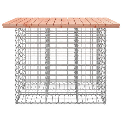 Solid Wood Douglas Garden Bench Gabion 100x102x72 cm Design