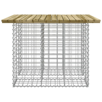 Garden Bench Gabion 100x102x72 cm - Impregnated Pine Wood