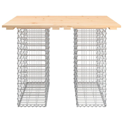 Solid Pine Garden Bench Gabion Design – 100x102x72 cm