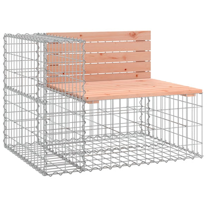 Solid Wood Garden Bench Gabion - 92x71x65.5 cm Douglas Design