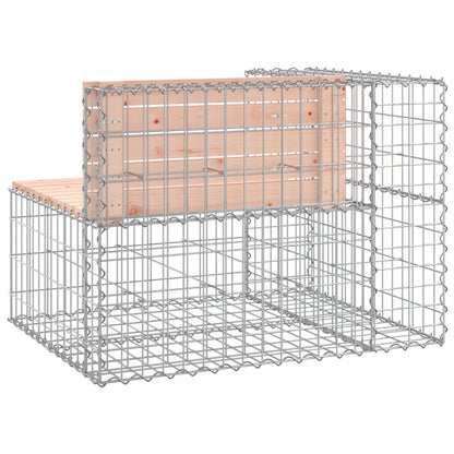 Solid Wood Garden Bench Gabion - 92x71x65.5 cm Douglas Design