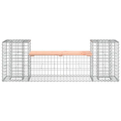 Solid Wood Douglas Garden Bench Gabion Design - 183x41x60.5 cm