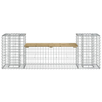 Garden Bench Gabion Design - 183x41x60.5 cm - Impregnated Pine Wood