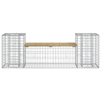 Garden Bench Gabion Design - 183x41x60.5 cm - Impregnated Pine Wood
