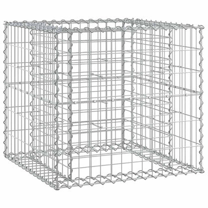 Sturdy Gabion Basket Garden Bench, Solid Douglas Wood Design