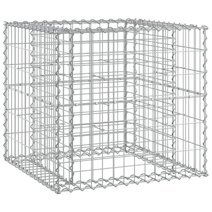 Douglas Wood Garden Bench with Gabion Basket - Stylish & Durable