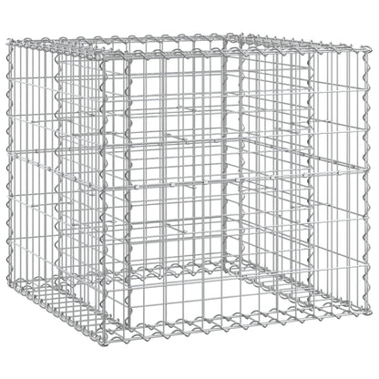 Gabion Basket Garden Bench in Pine Wood - Durable Outdoor Seating