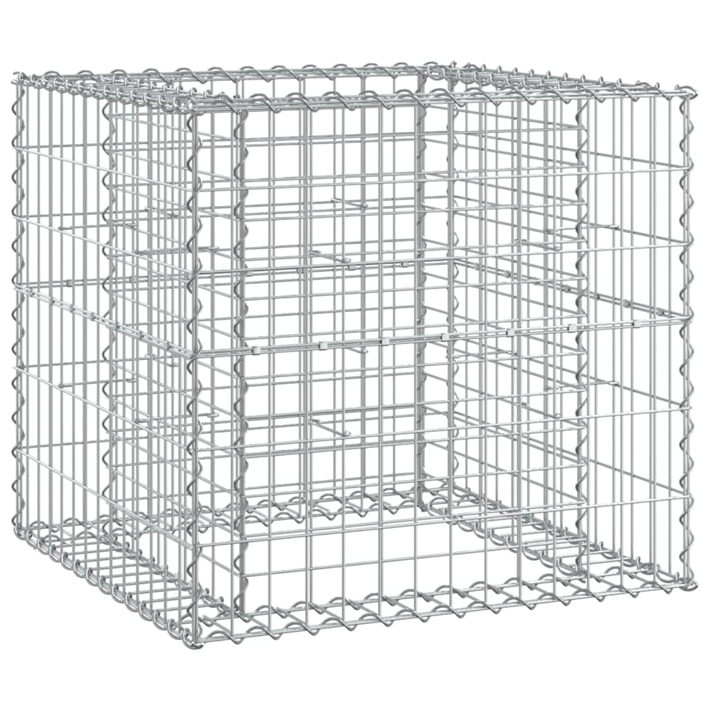 Douglas Wood Garden Bench with Gabion Basket - Solid & Stylish