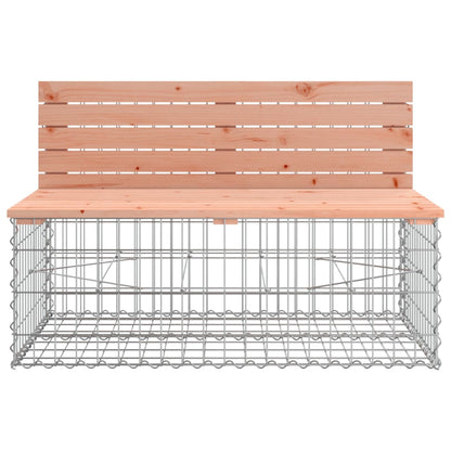 Solid Wood Garden Bench Gabion 347x71x65.5 cm - Douglas Design