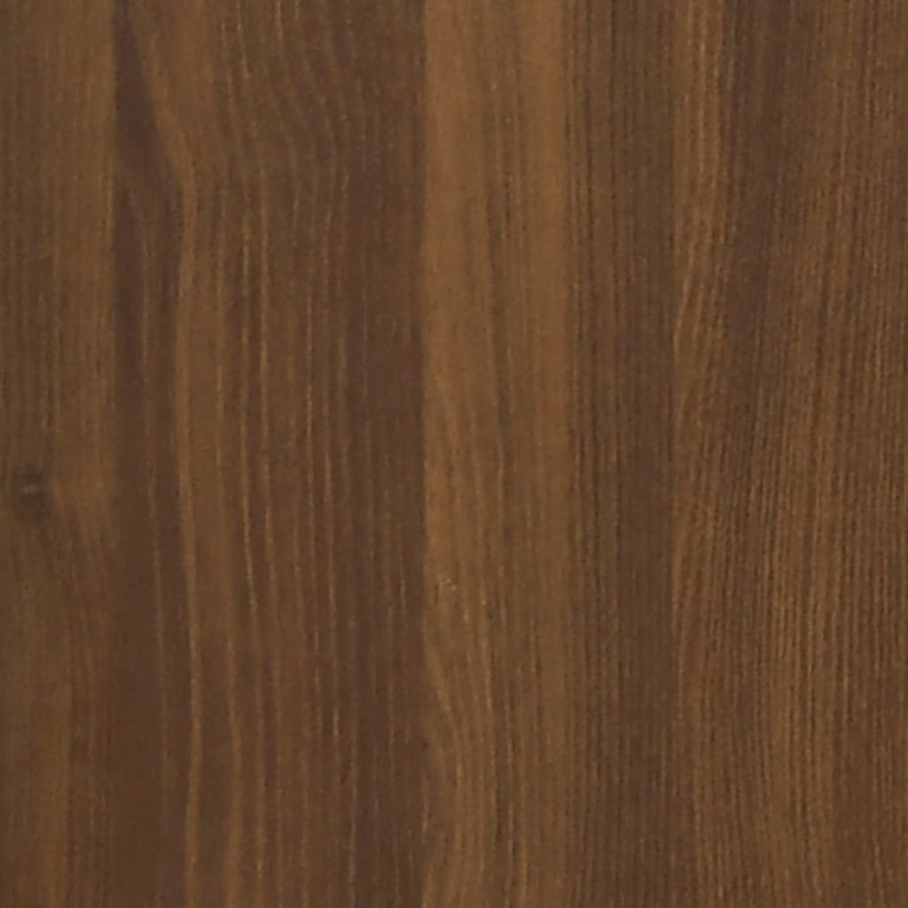 3 Piece Bathroom Furniture Set Brown Oak Engineered Wood