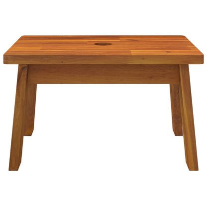 Solid Wood Acacia Step Stool 38x26x22 cm - Durable & Stylish