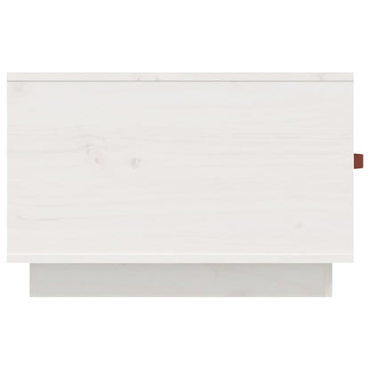 Coffee Table White 60x53x35 cm Solid Wood Pine