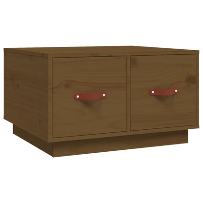 Coffee Table Honey Brown 60x53x35 cm Solid Wood Pine