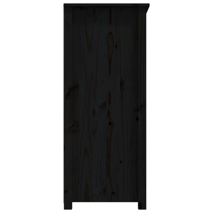 Sideboard Black 83x41.5x100 cm Solid Wood Pine