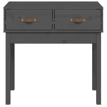 Solid Pine Wood Console Table in Grey - 76.5x40x75 cm