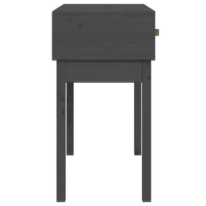 Solid Pine Wood Console Table in Grey - 76.5x40x75 cm