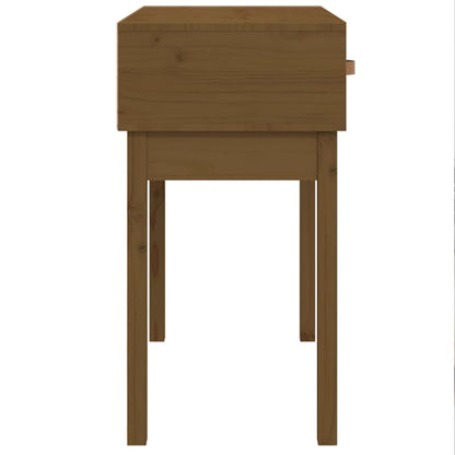 Honey Brown Pine Console Table - 76.5x40x75 cm Solid Wood