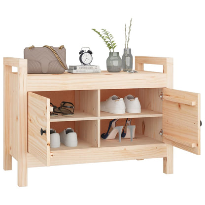 Solid Pine Hall Bench 80x40x60 cm - Stylish Entryway Seating