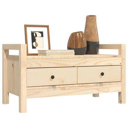 Solid Pine Hall Bench 80x40x43 cm - Stylish & Durable Seating