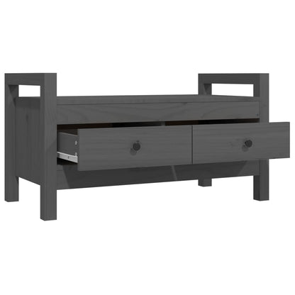 Solid Pine Hall Bench, Grey 80x40x43 cm – Durable & Stylish Seating