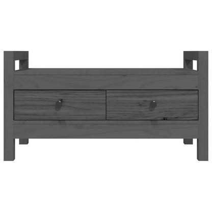Solid Pine Hall Bench, Grey 80x40x43 cm – Durable & Stylish Seating