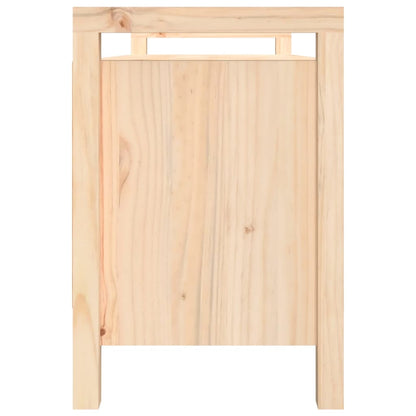 Sleek Solid Pine Hall Bench - 110x40x60 cm Rustic Charm