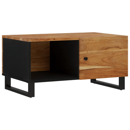 Coffee Table 80x50x40 cm Solid Wood Acacia&Engineered Wood