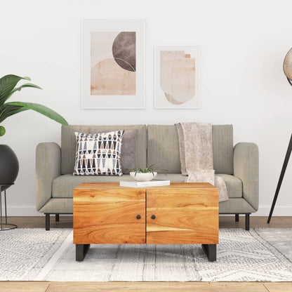 Coffee Table 80x50x40 cm Solid Wood Acacia&Engineered Wood