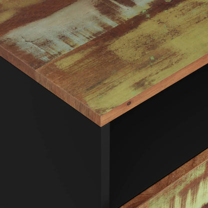 Solid Wood Bedside Cabinet 50x33x62cm - Reclaimed & Engineered Wood