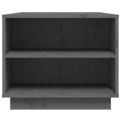 Coffee Table Grey 90x49x40.5 cm Solid Wood Pine