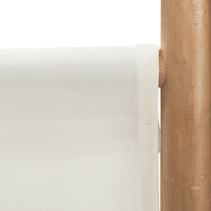 Bamboo & Canvas 3-Panel Room Divider, Folding, 120 cm