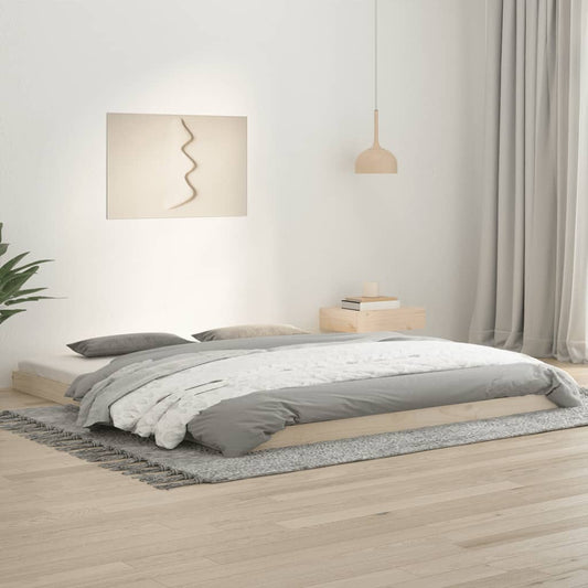 Solid Pine Wood Super King Bed Frame 180x200 cm (No Mattress)