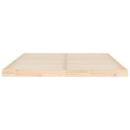 Solid Pine Wood Bed Frame 160x200 cm - Durable & Stylish Design