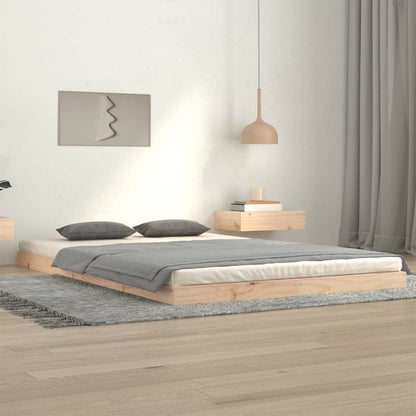 Solid Pine Wood Bed Frame 120x200 cm - Sturdy & Stylish Design