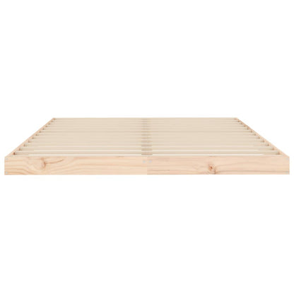 Bed Frame without Mattress 140x190 cm Solid Wood Pine