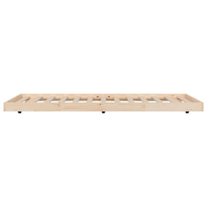 Solid Pine Wood Bed Frame 100x200 cm - Durable, No Mattress Included