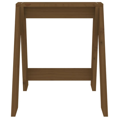 Solid Pine Wood Stools 2pcs - Honey Brown 40x40x45 cm