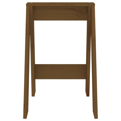 Solid Pine Wood Stools, 2 pcs, Honey Brown, 40x40x60 cm