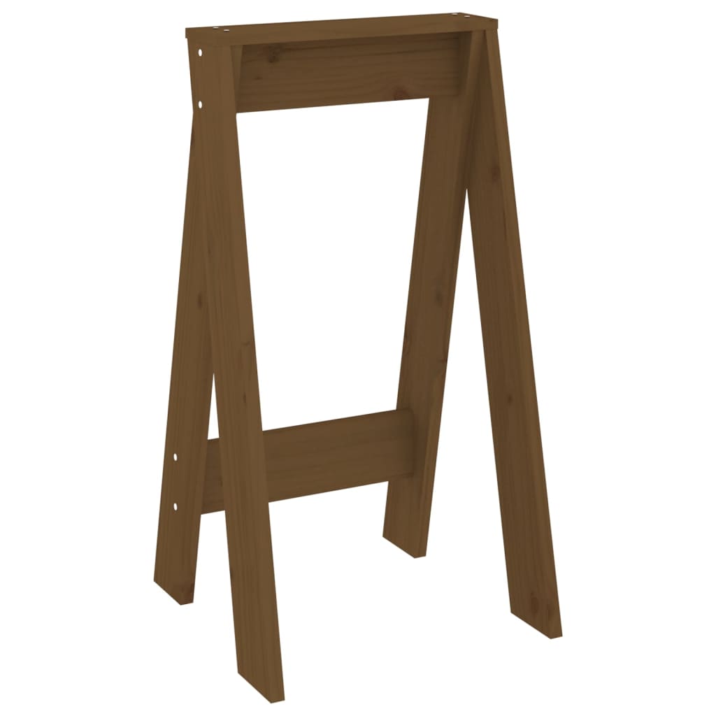 Solid Pine Wood Stools, 2 Pcs, 40x40x75 cm, Honey Brown Finish
