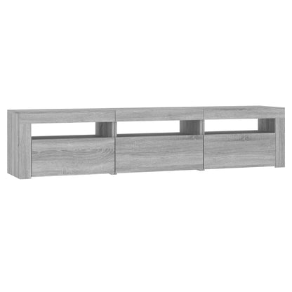 TV Cabinet with LED Lights Grey Sonoma 180x35x40 cm
