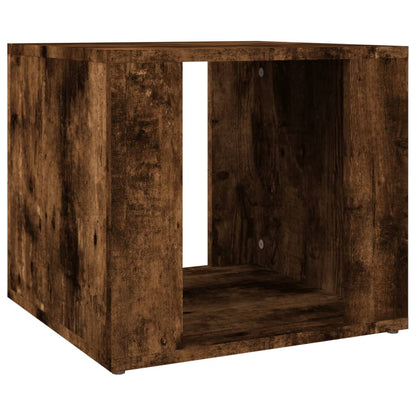 Smoked Oak Bedside Table 41x40x36 cm - Engineered Wood Elegance
