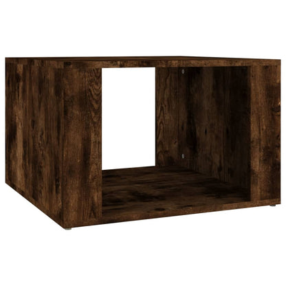 Smoked Oak Bedside Table 57x55x36 cm - Engineered Wood Elegance