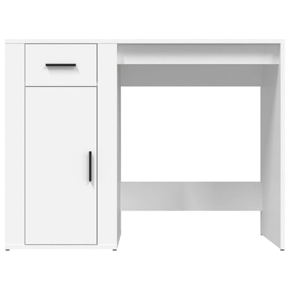 White Engineered Wood Desk, 100x49x75 cm - Sleek & Modern Design