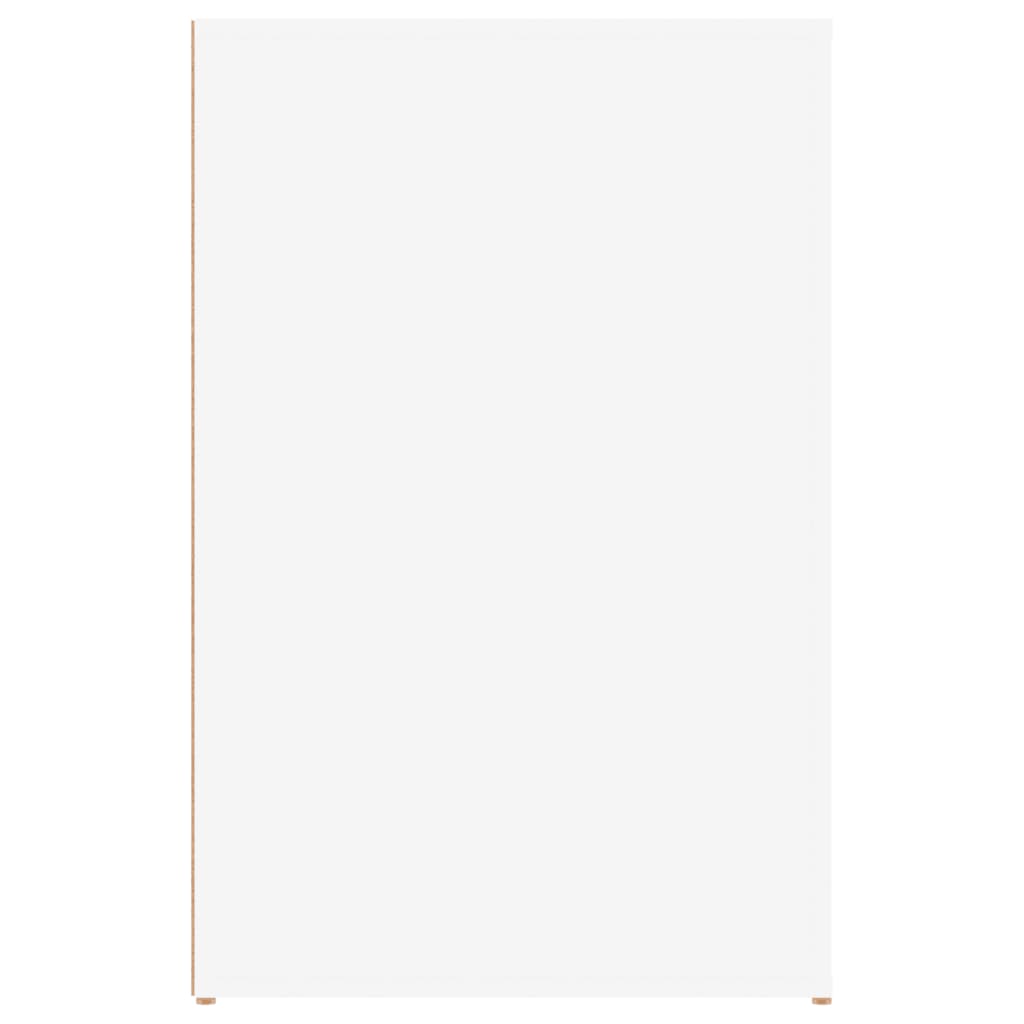 White Engineered Wood Desk, 100x49x75 cm - Sleek & Modern Design